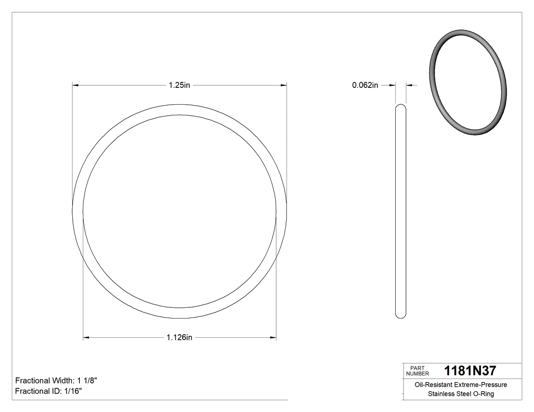 Technical drawing - 1181N37